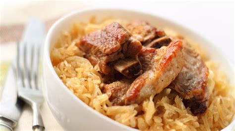 Spareribs and Sauerkraut Recipe | Epicurious