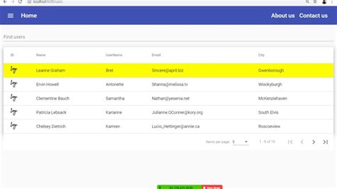 24 Angular Material table set image - YouTube