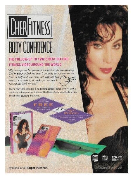 Cher / Cher Fitness - Body Confidence | 1992 | Fitness body, Body confidence, Body