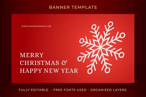 Christmas Facebook Banner Template Graphic by vasyako1984 · Creative ...