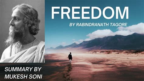 Freedom poem by Rabindranath Tagore-Summary & Explanation - YouTube