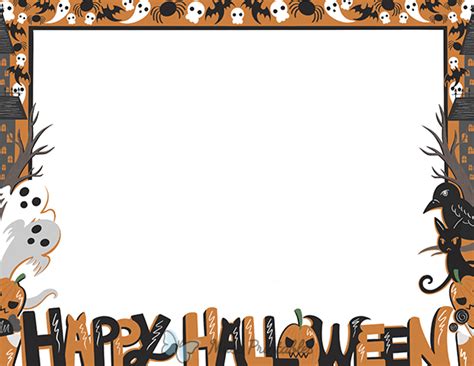 Halloween Border Clip Art Landscape