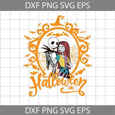 Halloween svg, Jack And Sally svg, Halloween Couple Svg, Halloween svg, Cricut File, Clipart ...