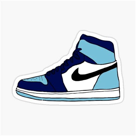 "Jordan 1 Sticker" Sticker for Sale by maddiewilkins | Redbubble