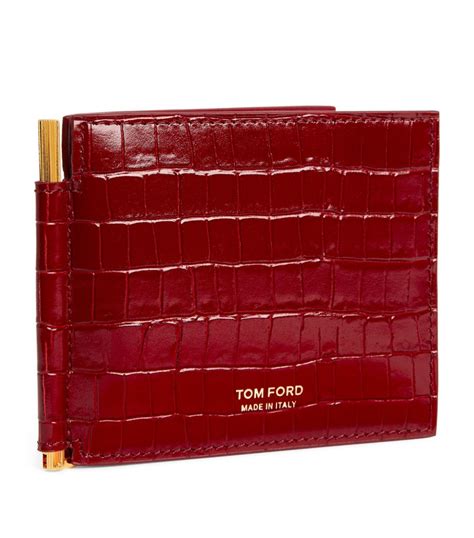 TOM FORD Leather Bifold Wallet with Money Clip | Harrods AU