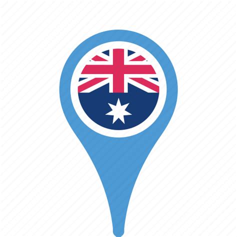 Australia, country, county, flag, map, national, pin icon - Download on Iconfinder