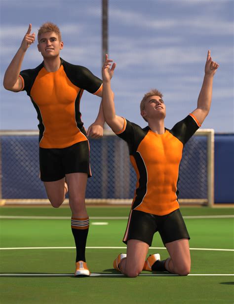 Soccer Poses for Genesis 8 and Genesis 8.1 Male | Daz 3D