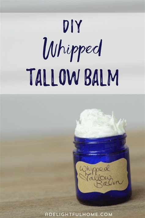 How to Make Whipped Tallow Balm - A Delightful Home