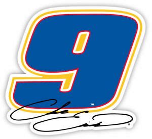 NASCAR Driver Number Decal-Chase Elliott #9 Die Cut Sticker | eBay