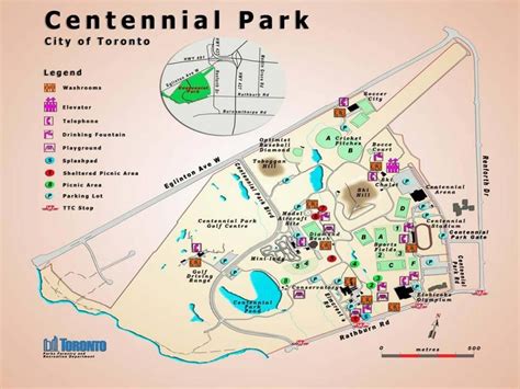 Centennial Park Greenhouse Toronto map - Map of Centennial Park ...