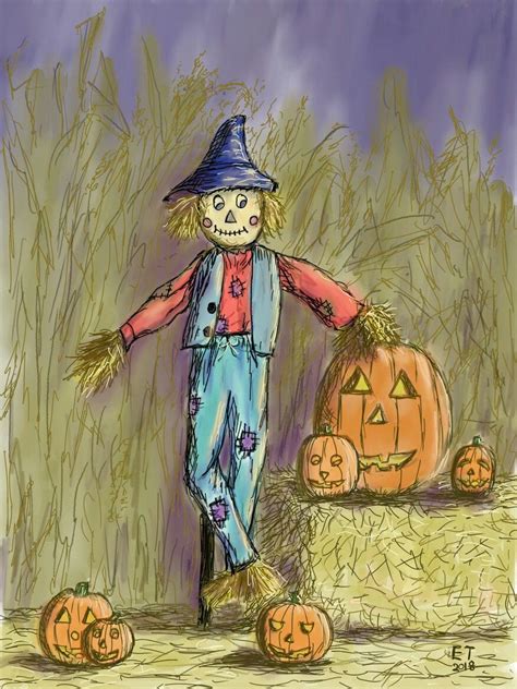 Cute Scarecrow Drawings