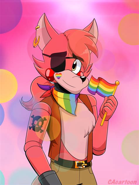 Foxy Jr. (Happy Pride Month) by CAcartoon on DeviantArt in 2020 | Fnaf ...