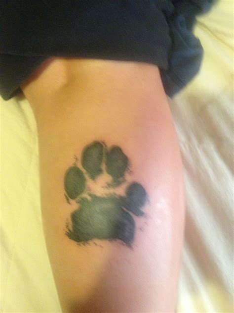 Pin by Stephanie Brierley on Love my dog | Dog print tattoo, Paw print ...
