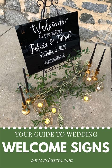 Your Guide to Wedding Welcome Signs — ECLetters | Maryland Calligrapher