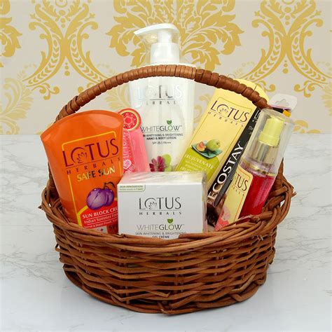 Basket Of Lotus Goodies | Personal Care Gifts