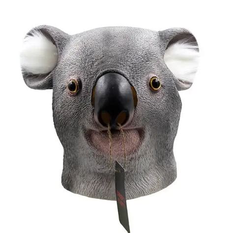 New Top Qulity Koala Full Head Masks Halloween Adult Latex Animal Mask Costume Party Celebrity ...