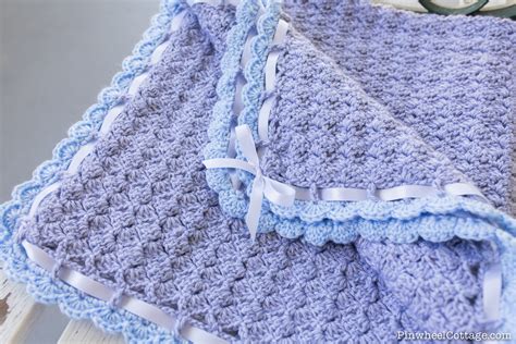 Crochet Baby Blanket with Scalloped Edging-7 - Loganberry Handmade