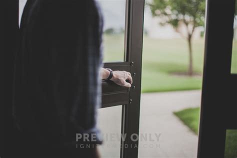 Man Holding Open A Door - Stock Photos | Pearl