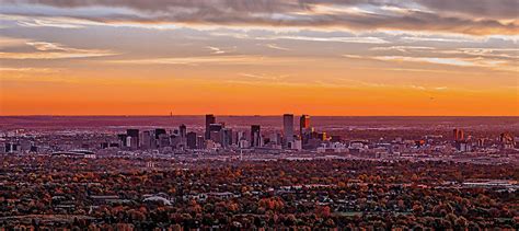 Denver Skyline Sunrise Photograph by Dave Fish | Fine Art America