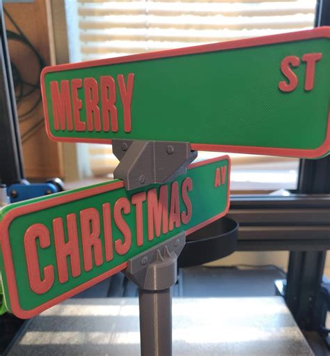 Winter Street Signs! Christmas Hanukkah Holidays by 253Bigfoot | Download free STL model ...