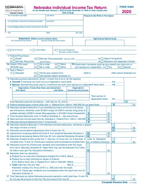 Nebraska form 1040n instructions 2023: Fill out & sign online | DocHub