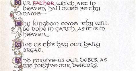 Lord's Prayer Calligraphy Print | Love Worth Finding Ministries