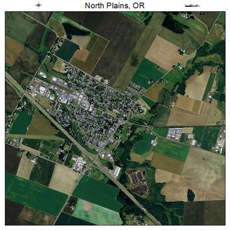 Aerial Photography Map of North Plains, OR Oregon