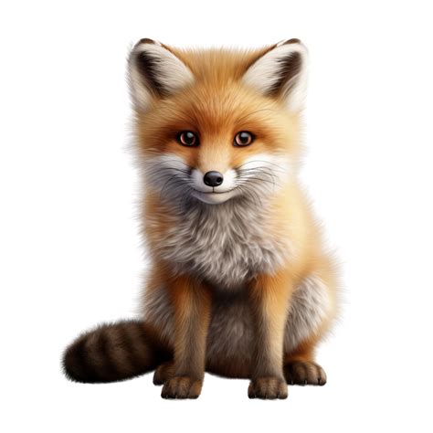 AI generated Cute baby fox clip art 34928217 PNG