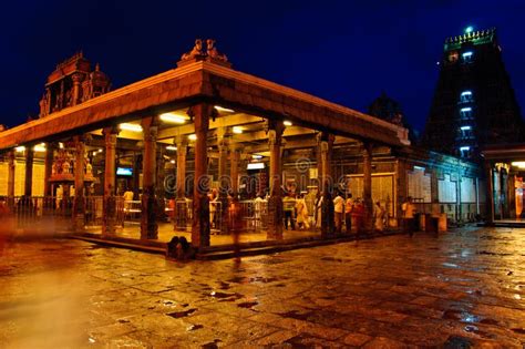 Night view of hindu temple stock image. Image of view - 14181687