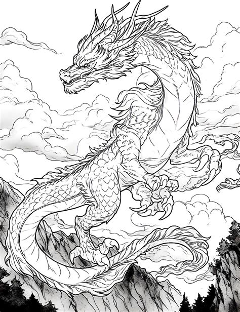 49 Majestic Dragon Coloring Pages For Kids And Adults - Our Mindful Life