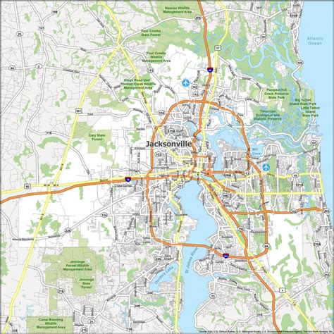 Navigating The City: A Comprehensive Guide To Jacksonville’s Map - Heart Map Examples for ...