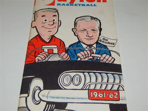 Vintage 1961-62 University of Dayton Basketball brochure schedule ...