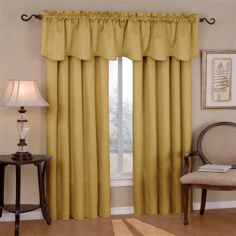 Eclipse Canova Blackout Gold Polyester Curtain Valance, 21 in. Length ...