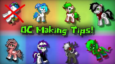 OC Making Tips For Pony Town (& Anywhere Else) - YouTube