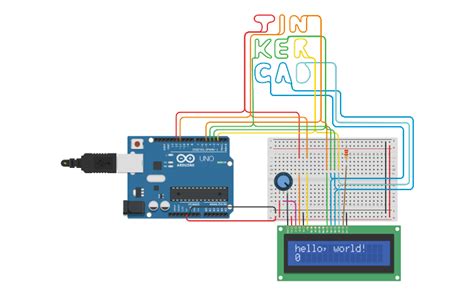 Arduino LCD with Tinkercad Wires | Arduino, Arduino lcd, Arduino projects