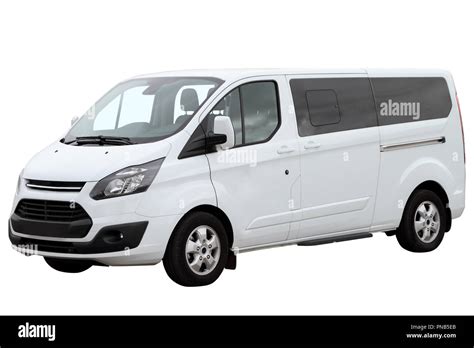 Modern white minivan isolated on white Stock Photo - Alamy