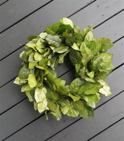 Wreath Dried Flower Wreath Lemon Leaf Wreath Salal - Etsy