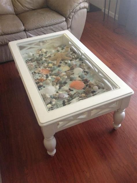 23 OCEAN COFFEE TABLE DESIGN IDEAS | Shadow box coffee table, Coffee table, Diy beach decor