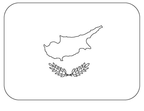 Flag of Cyprus Emoji coloring page | Free Printable Coloring Pages