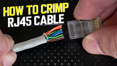 How to Crimp RJ45 Connector | How to Make an Ethernet Cable! - YouTube