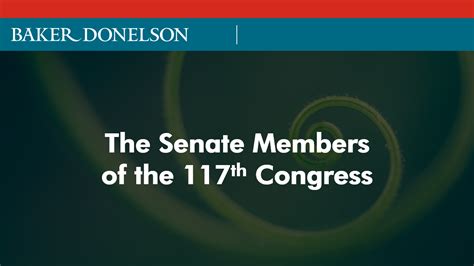 The Senate Members of the 117th Congress | Baker Donelson