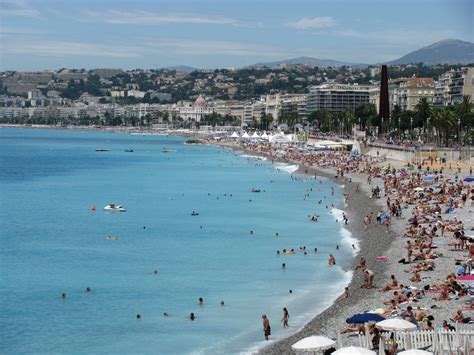 Beach In Nice, France Free Stock Photo - Public Domain Pictures