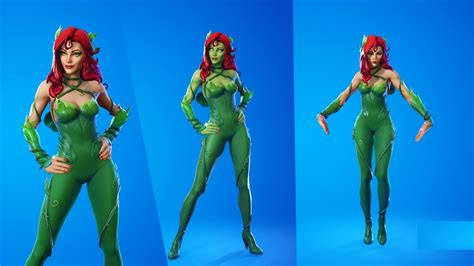 Poison Ivy Skin showcase Fortnite | Poison Ivy Skin Combos - YouTube