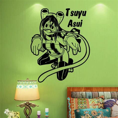 MY HERO ACADEMIA Tsuyu Asui | Froppy - Autocollant mural vinyle. Autocollant. Décor. EUR 16,76 ...