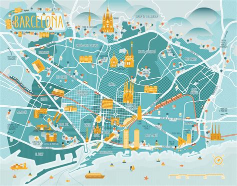 A Map of Barcelona | Behance