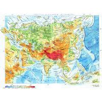 Large scale detailed physical (geographical) map of Eurasia | Asia ...