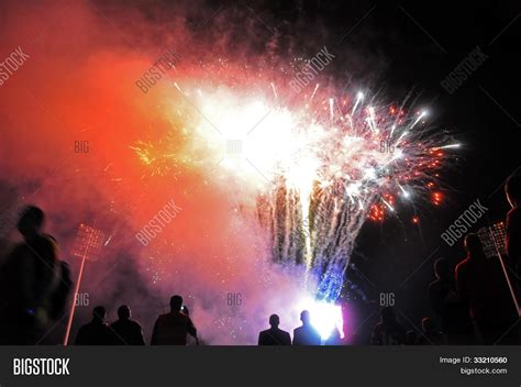 Fireworks Stadium Image & Photo (Free Trial) | Bigstock