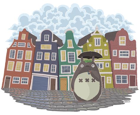 My neighbor Amsterdam (Totoro fan art) by Syntetyc on DeviantArt