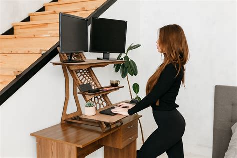 STANDING DESK Laptop Stand Wood Work Station Home Office - Etsy