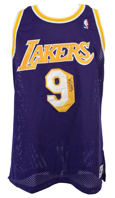 Lot Detail - 1993-98 Nick Van Exel Los Angeles Lakers Signed Jersey (JSA)